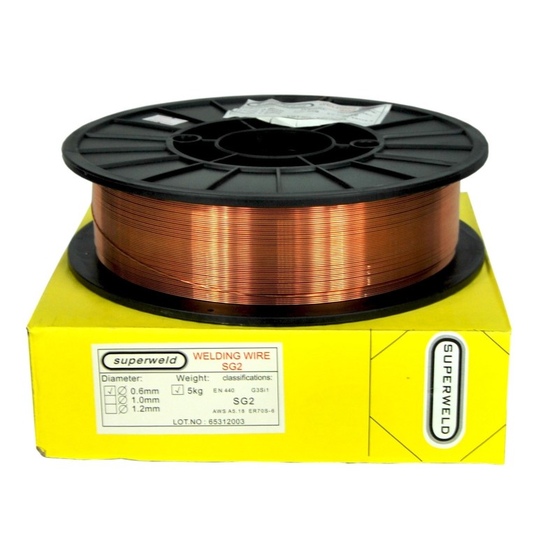Drut spawalniczy SUPERWELD SG2 0.6 5kg 