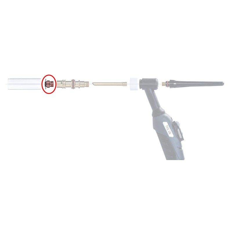 Soczewka gazowa standard TIG QUARTZ 17/18/26 2.4mm