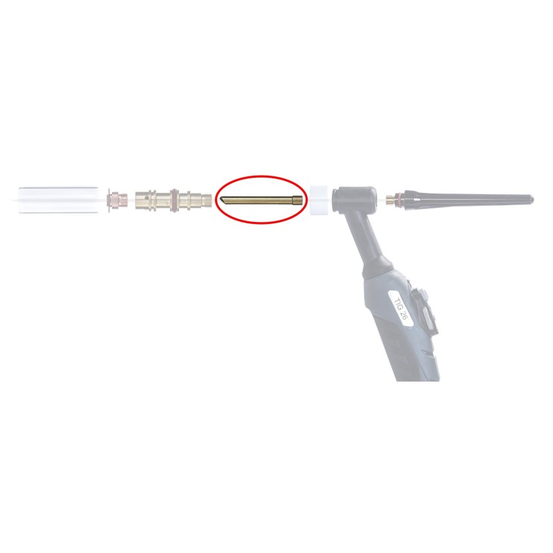 Tulejka standard TIG QUARTZ SR 17/18/26 3,2mm