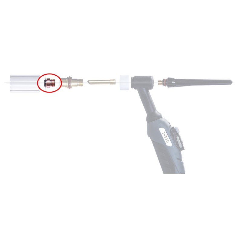 Soczewka gazowa TIG QUARTZ 26SC 17/18/26 3.2mm