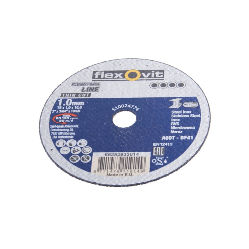 Tarcza do cięcia metalu FLEXOVIT 76X1.0