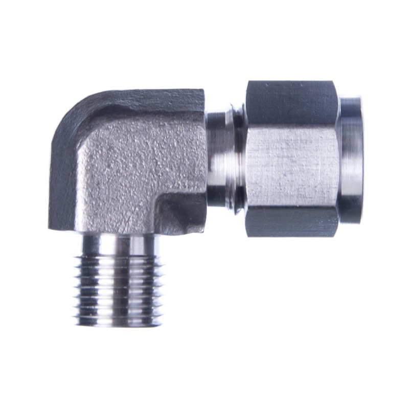 Złączka skręcana kolanko nierdzewne 1/4Z-10MM