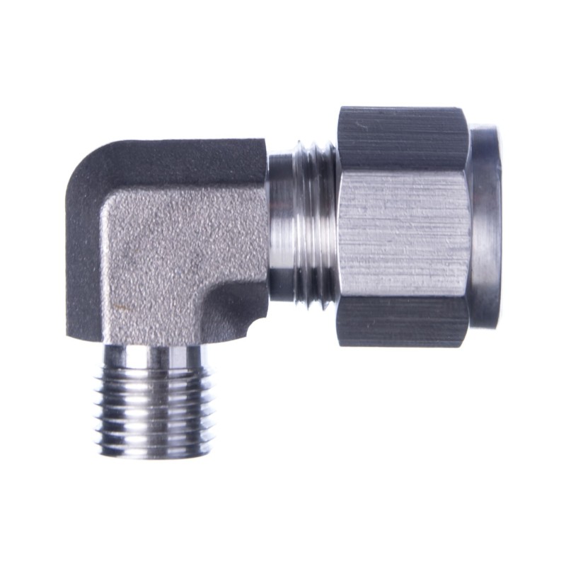 Złączka skręcana kolanko nierdzewne 1/4Z-12MM