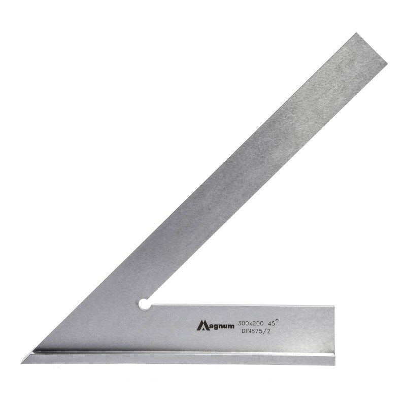 Kątownik ze stopką 45° MAGNUM 300x200 mm DIN 875/II