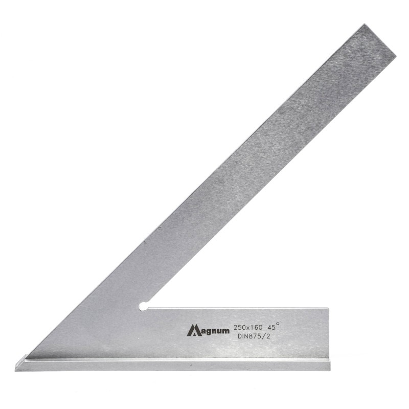 Kątownik ze stopką 45° MAGNUM 200x130 mm DIN 875/II