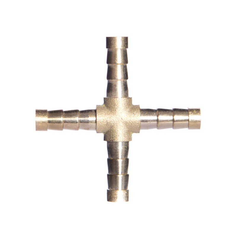 Czwórnik pneumatyczny do węża 6 mm Czwórnik pneumatyczny do węża 6 mm