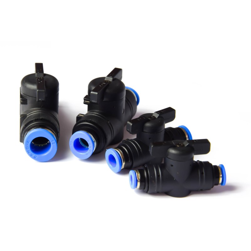 ZAWÓR KULOWY WTYKOWY TYPU "QUICK" 10 MM