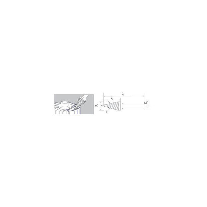 Pilnik obrotowy stożkowy ostry MAGNUM M/12/CBT