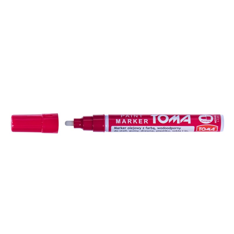 MARKER OLEJOWY PISAK CZERWONY 2,5 MM