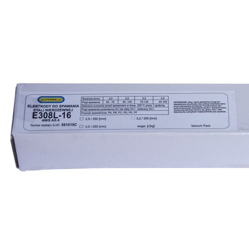 Elektrody stal nierdzewna INOX 308L Ø4.0x350 2kg SUPERWELD