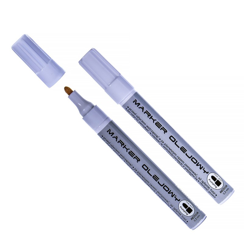 MARKER OLEJOWY PISAK BIAŁY  2,3 MM TOMA TO-450