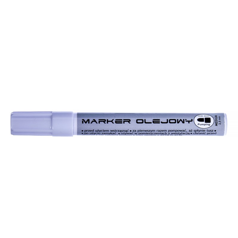 MARKER OLEJOWY PISAK BIAŁY  2,5 MM