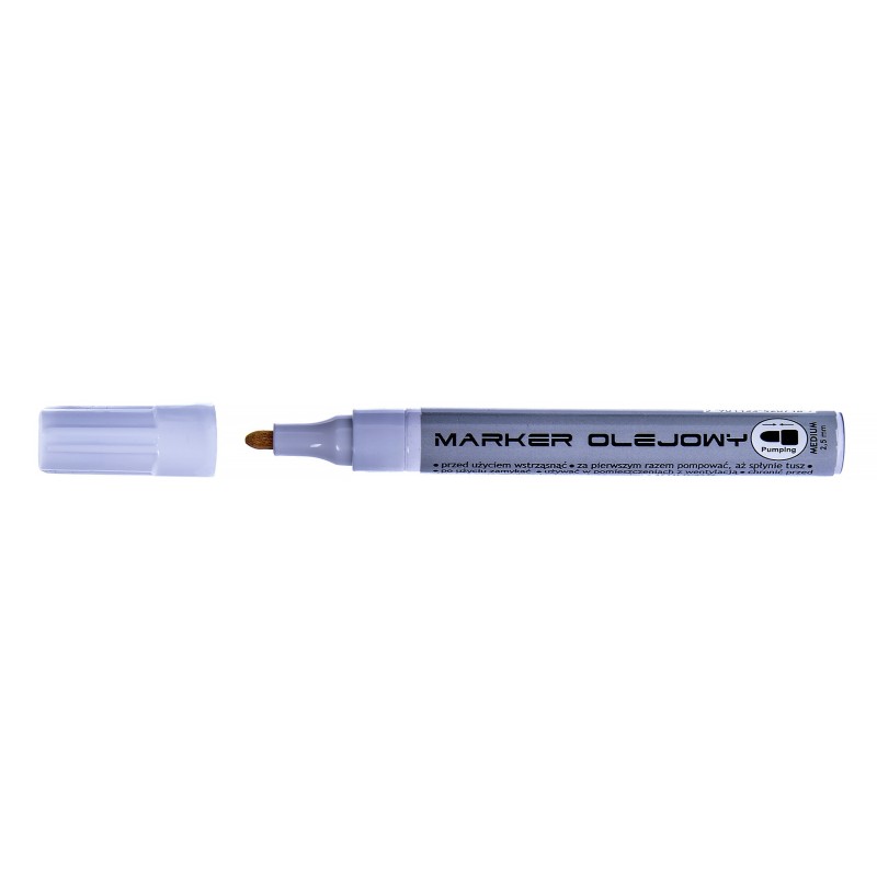 MARKER OLEJOWY PISAK BIAŁY  2,5 MM