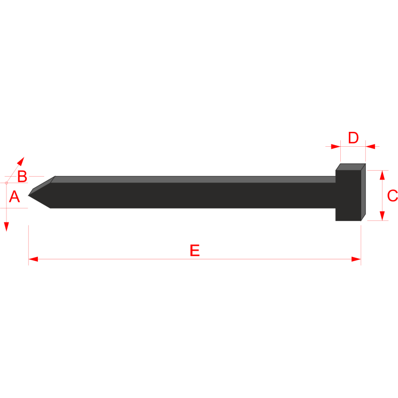 Sztyfty z łebkiem BIZON Typ SK-332/32 mm 5000 szt.