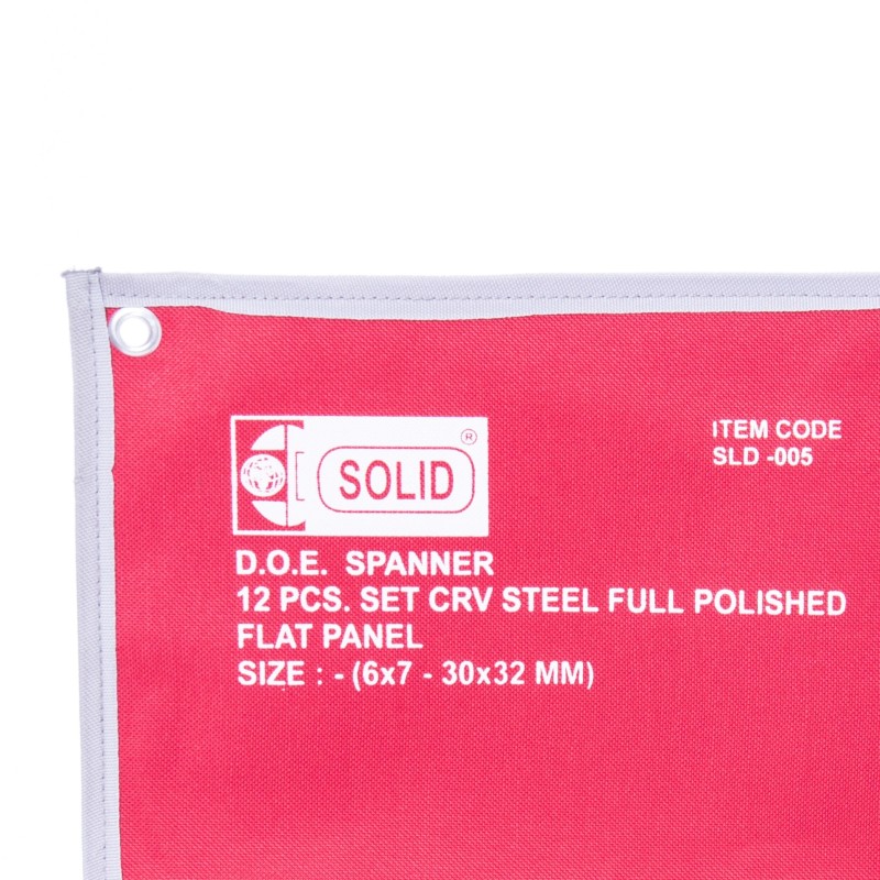 Pokrowiec na klucze płasko-oczkowe SOLID KPD PŁ-12