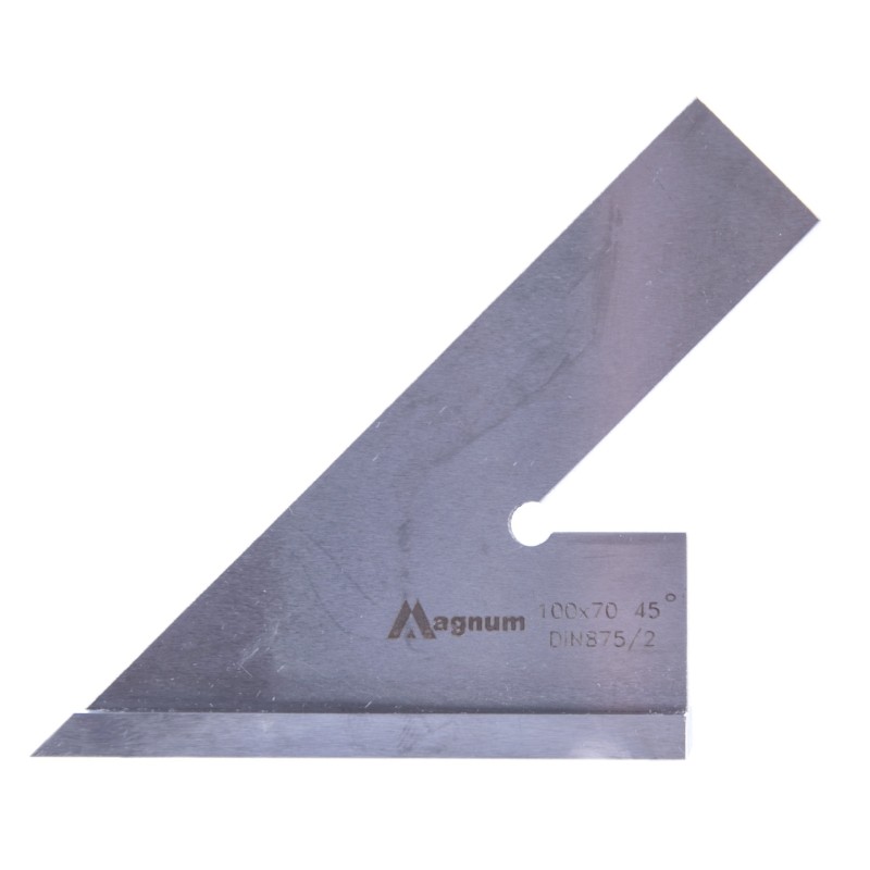 Kątownik ze stopką 45° MAGNUM 100x70 mm DIN 875/II