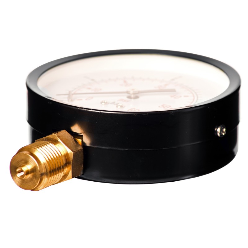 MANOMETR 100 MM 0-1 BAR Z PRZYŁĄCZEM DOLNYM G1/2"
