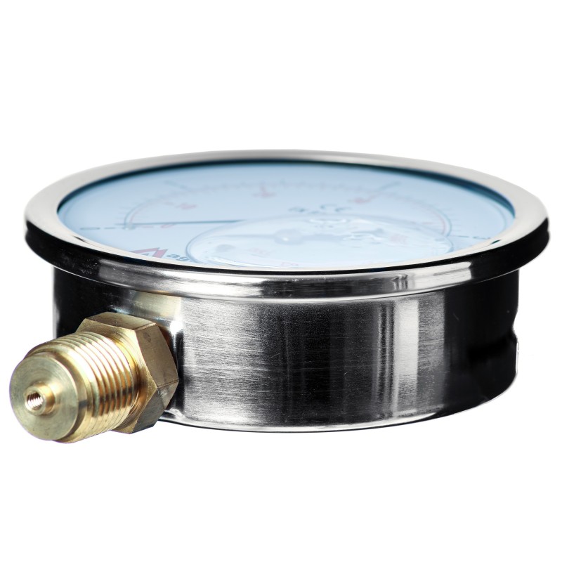 MANOMETR GLICERYNOWY 100 MM DOLNY 0-10 BAR G1/2"