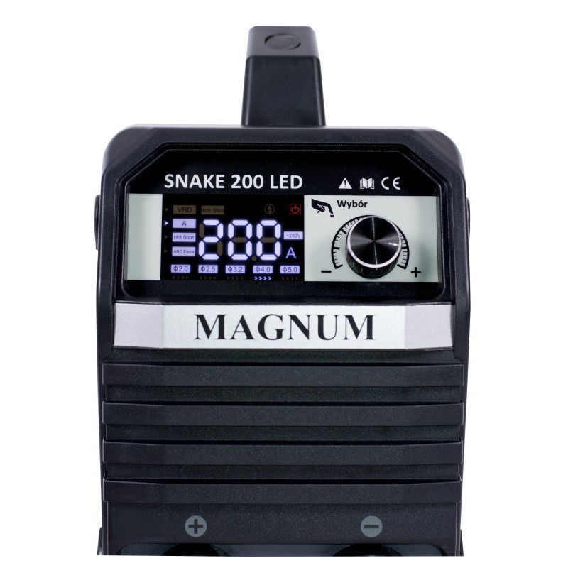SPAWARKA INWERTEROWA MAGNUM SNAKE 200 LED ZESTAW 1