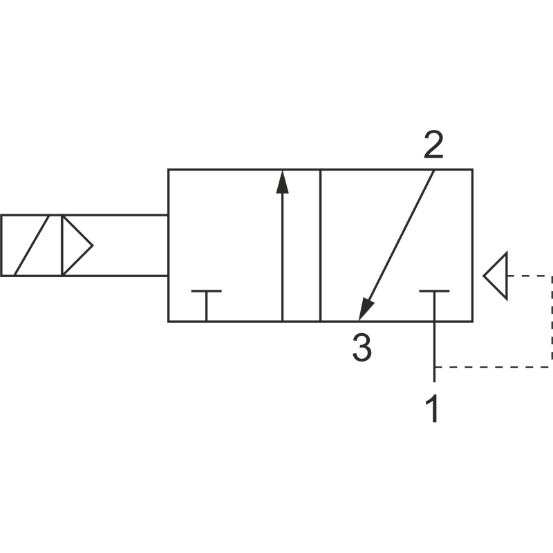 ELEKTROZAWÓR PNEUMATYCZNY 321 EFP 3/2 G1/8