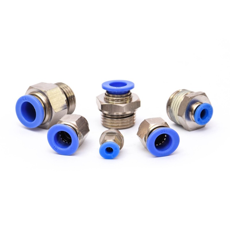 ZŁĄCZKA PROSTA WTYKOWA WĄŻ 6MM GWINT 1/2 SPC06-04