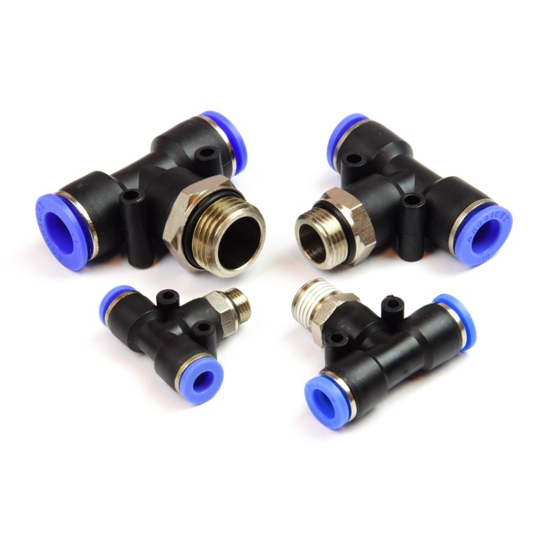 TRÓJNIK ZŁĄCZKA WTYKOWA W UKŁADZIE T 1/4Z-10MM