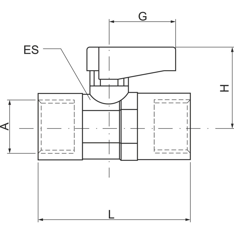 Zawór kulowy gwintowany GHILUX 3/8" WW