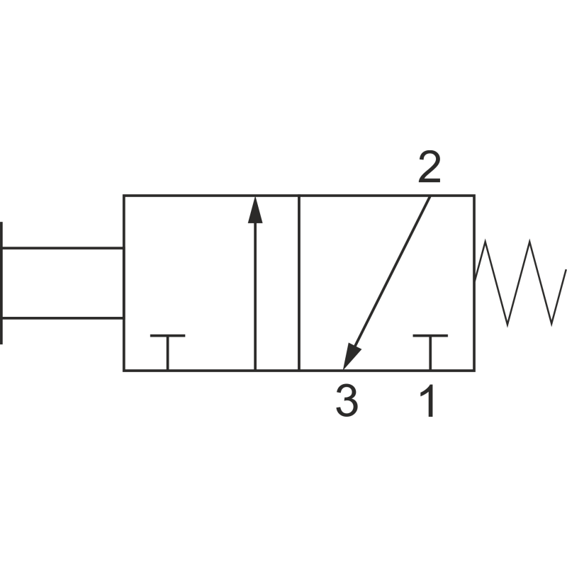 ZAWÓR PNEUMATYCZNY 322 MT 3/2 G1/4 STER. CIĘGŁEM