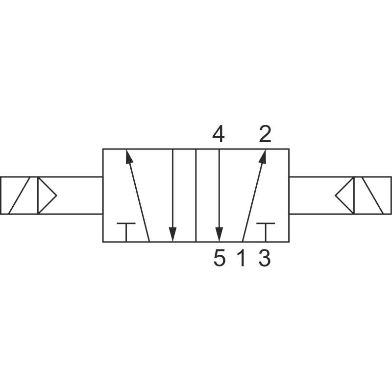 ELEKTROZAWÓR PNEUMATYCZNY 521 EE 5/2 G1/8 2X CEWKA