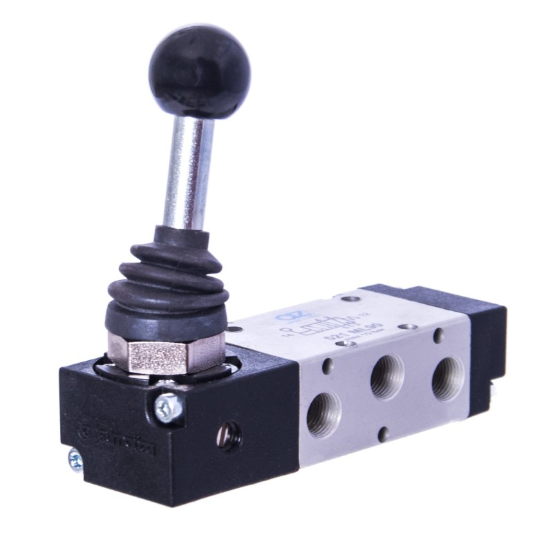 ZAWÓR PNEUMATYCZNY 521 ML90 5/2 G1/8 Z DŹWIGNIĄ