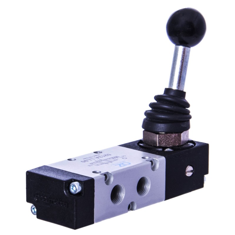 ZAWÓR PNEUMATYCZNY 5213A LL90 5/3 G1/8 Z DŹWIGNIĄ