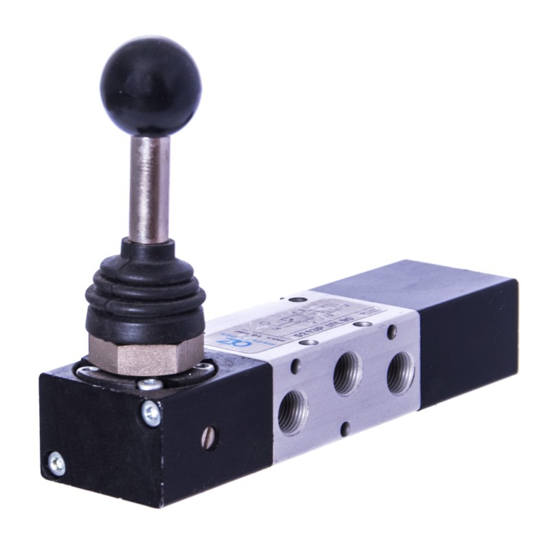 ZAWÓR PNEUMATYCZNY 5213P ML90 5/3 G1/8 Z DŹWIGNIĄ