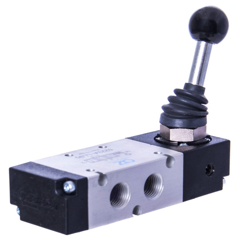 ZAWÓR PNEUMATYCZNY 5223A LL90 5/3 G1/4 Z DŹWIGNIĄ