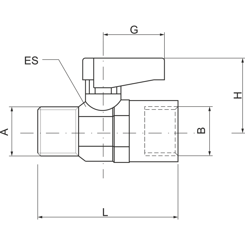 Zawór kulowy gwintowany GHILUX 1/4" WZ
