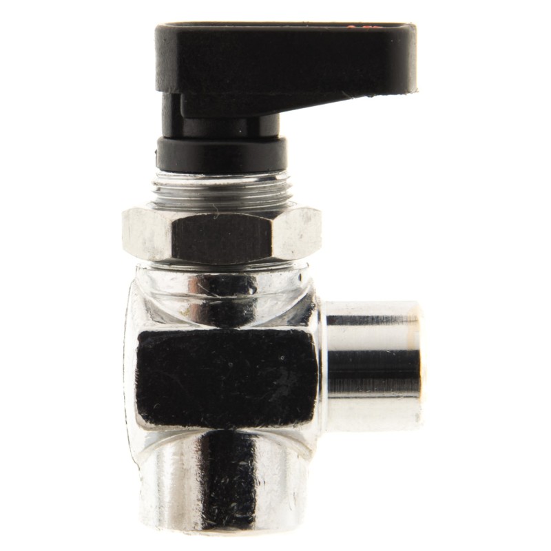 Zawór kulowy kątowy z nakrętką GHILUX 1/8" WW