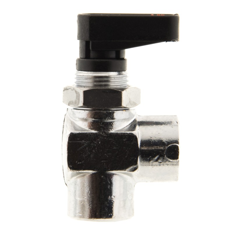 Zawór kulowy kątowy z nakrętką GHILUX 1/4" WW