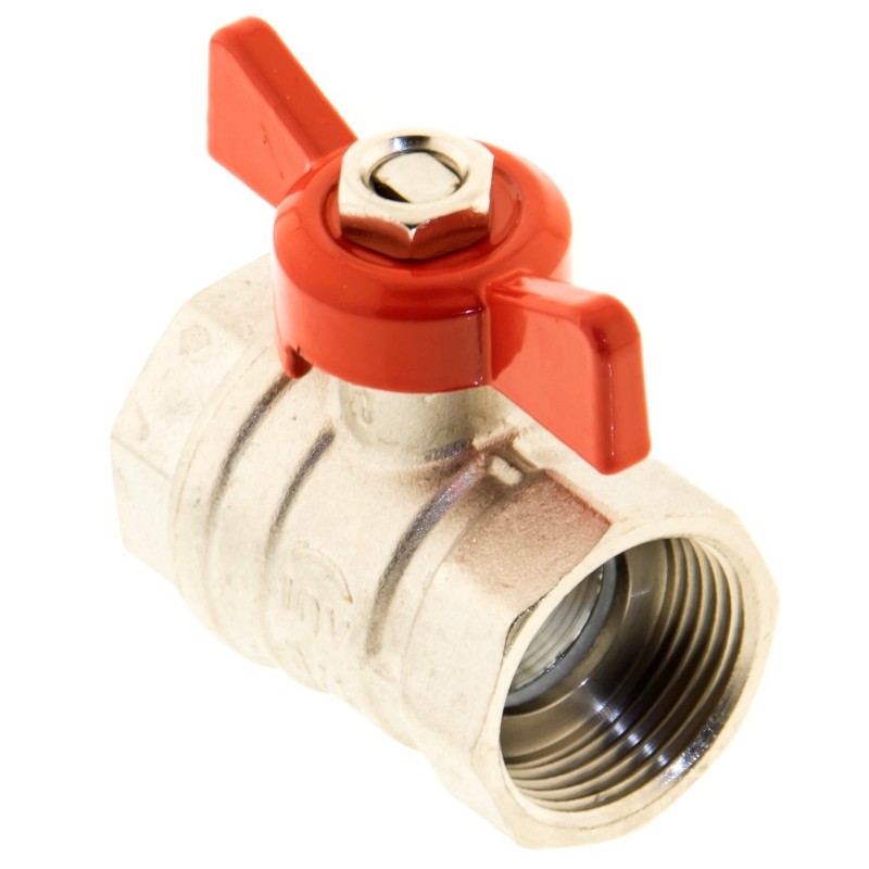 Zawór kulowy z motylkiem INVENA 3/4" WW