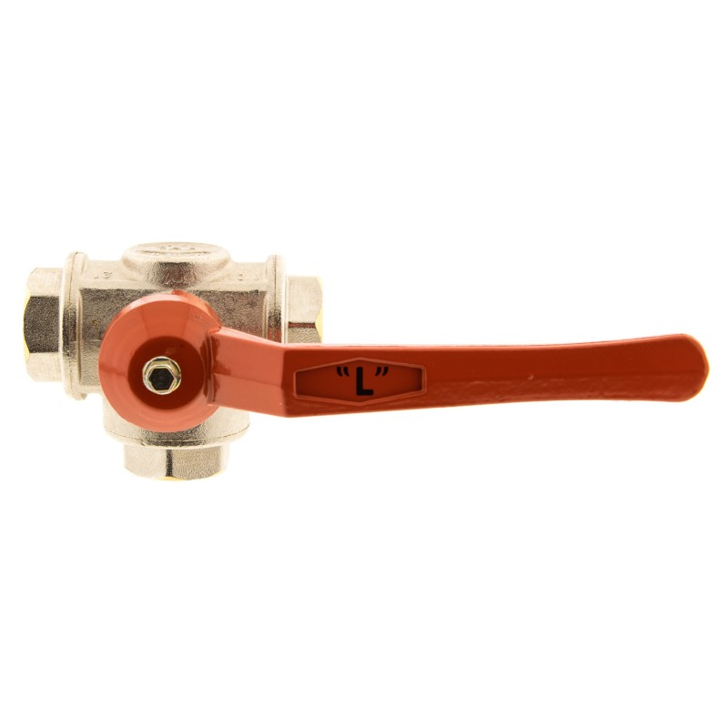 Zawór kulowy trójdrożny MAGNUM 1/2" WWW typ "L"