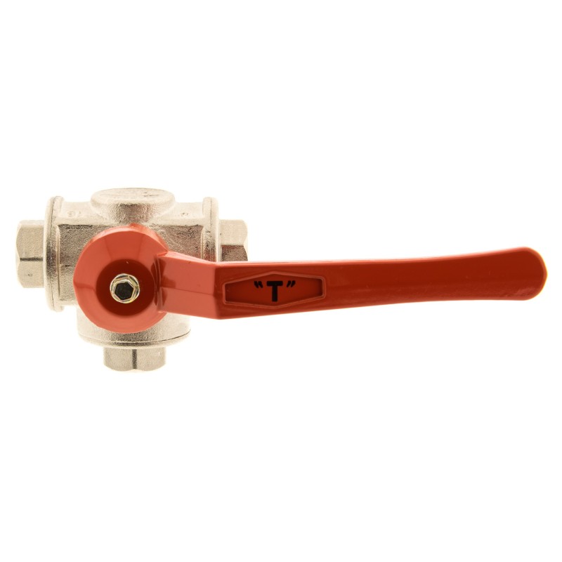 Zawór kulowy trójdrożny MAGNUM 1/4" WWW typ "T"