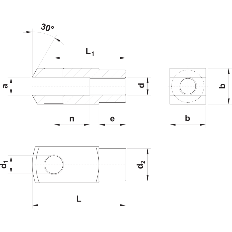 Głowica widełkowa MAGNUM FR12C16 M6x1