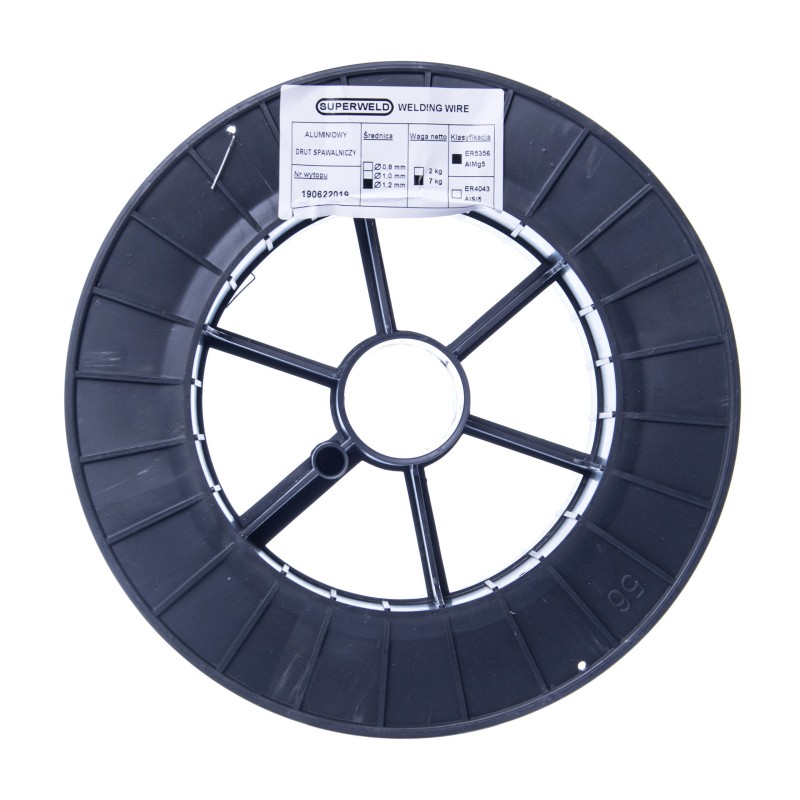 Drut spawalniczy MIG do aluminium 5356 AlMg5 1,2mm 7kg SUPERWELD