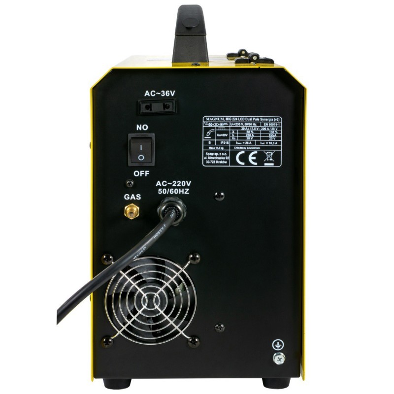 Spawarka inwerter MIG 224 LCD DP MAGNUM ZESTAW 3