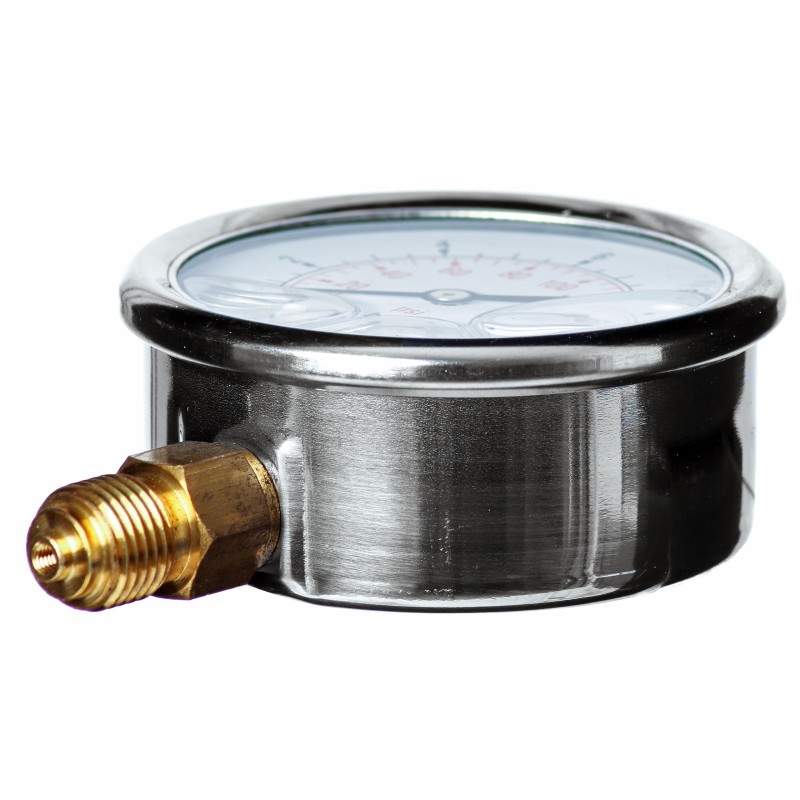 MANOWAKUOMETR GLICERYNOWY 63 MM DOLNY -1 DO 1.5 BAR G1/4"