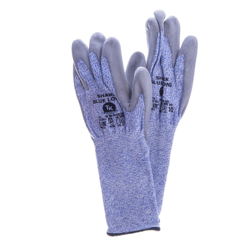RĘKAWICE ANTYPRZECIĘCIOWE TK SHARK BLUE LONG ROZ10