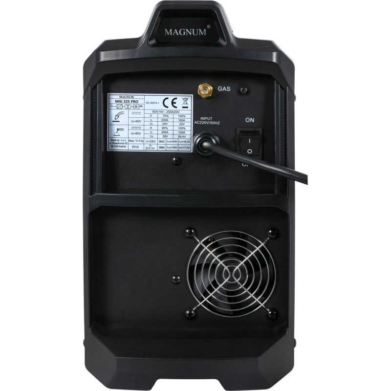 PÓŁAUTOMAT INWERTER MAGNUM MIG 225PRO AUTOINDUKCJA