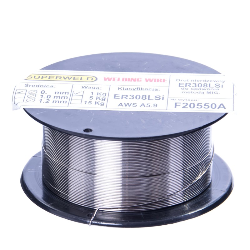 Drut do spawania stali nierdzewnej MAG 308LSi 0.6 mm 1kg SUPERWELD