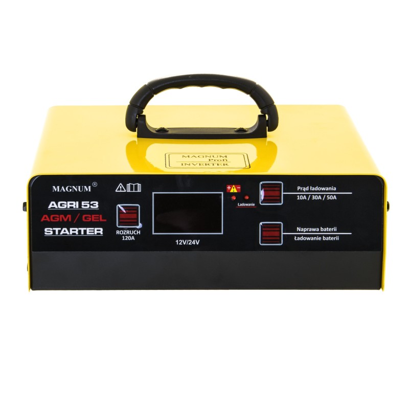 Prostownik z rozruchem Magnum AGRI53 AGM/GEL 12/24