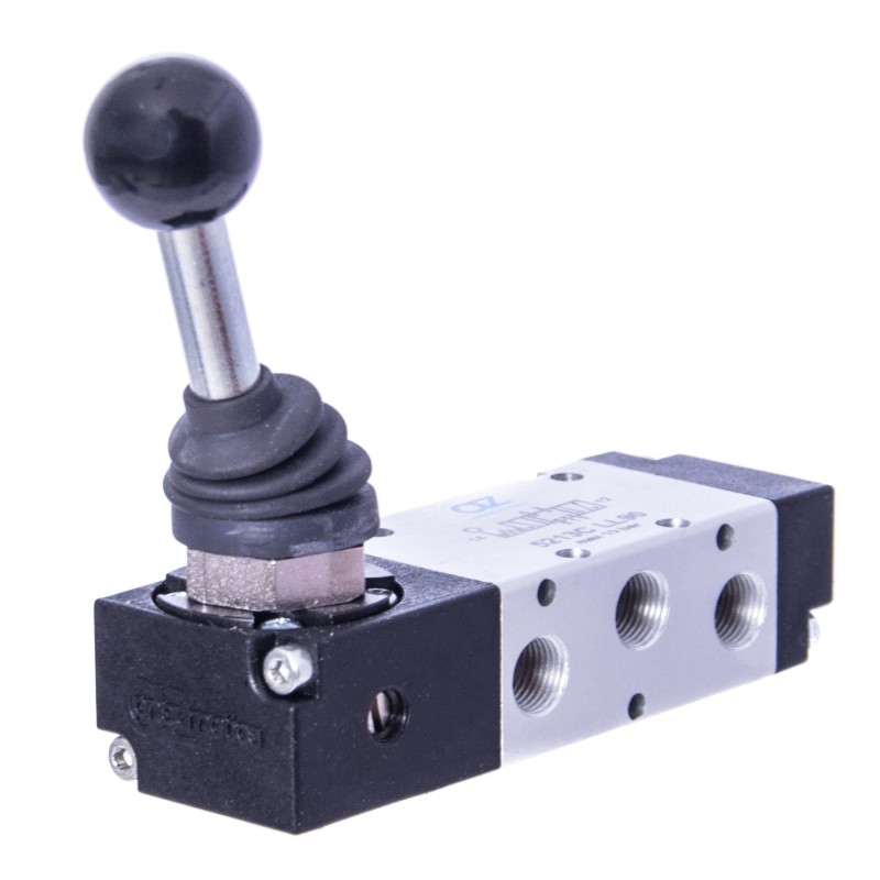 ZAWÓR PNEUMATYCZNY 5213C LL90 5/3 G1/8 Z DŹWIGNIĄ