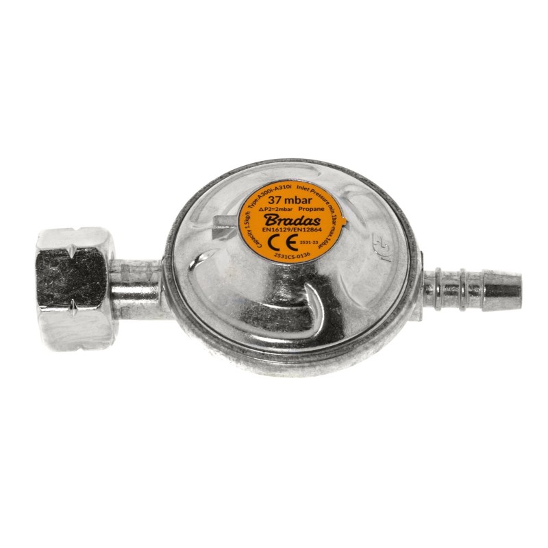 Reduktor LPG Bradas TYP 714 37mbar 1,5kg/h żółwik