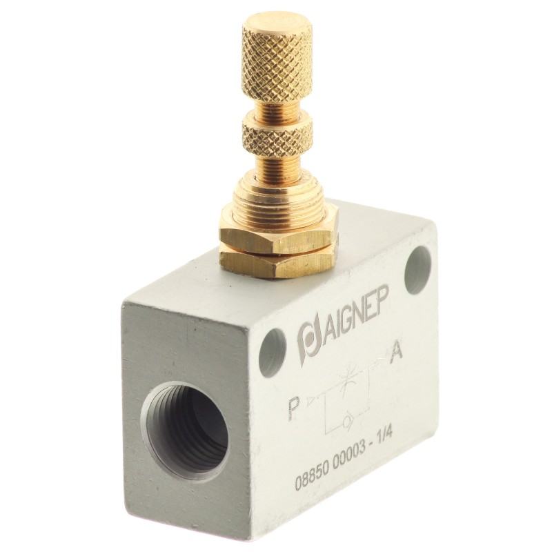 Zawór dławiąco-zwrotny pneumatyczny AIGNEP 8850-1/4"